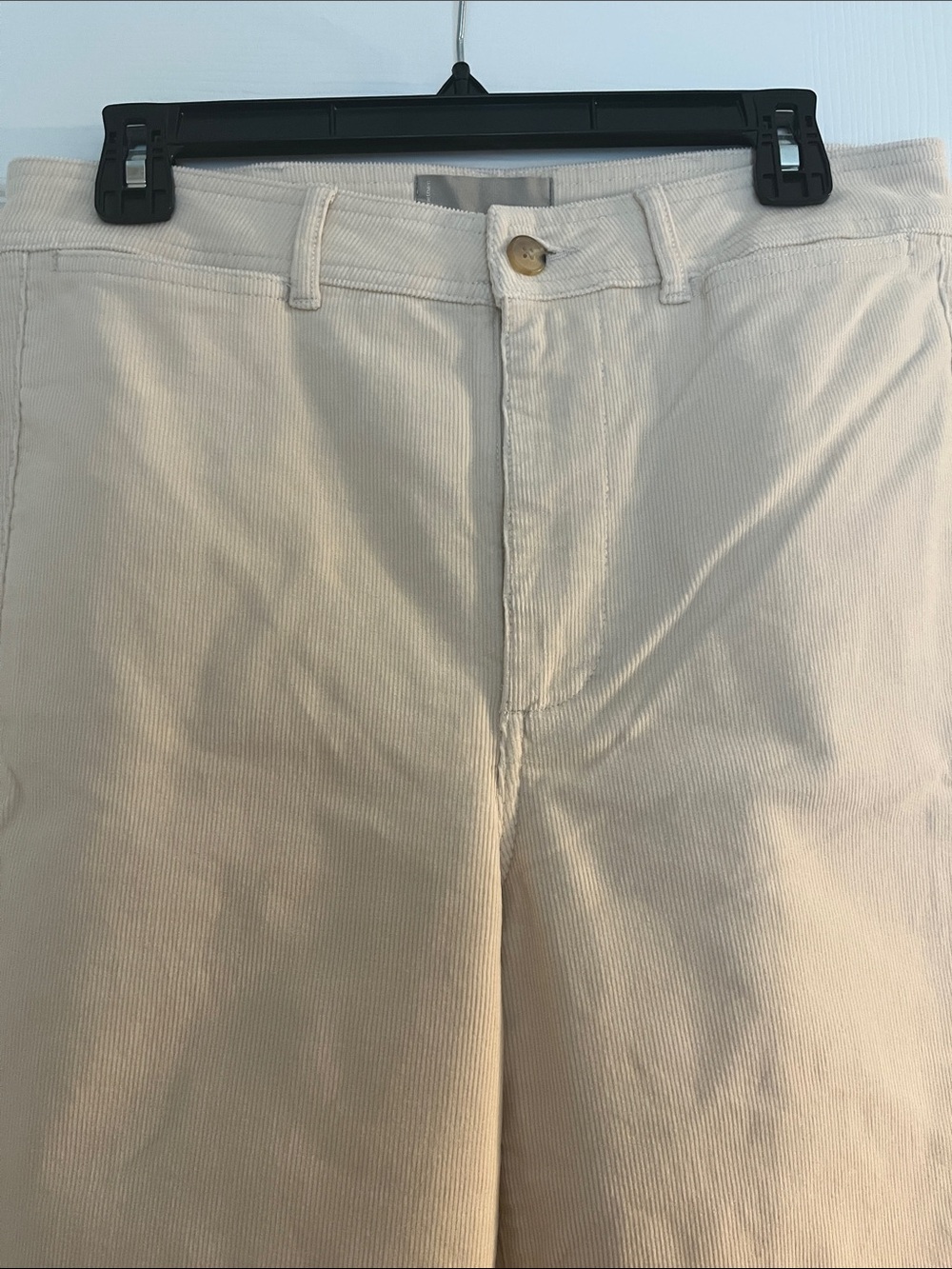 Everlane Cream corduroy cropped straight leg Pants - Picture 3 of 4